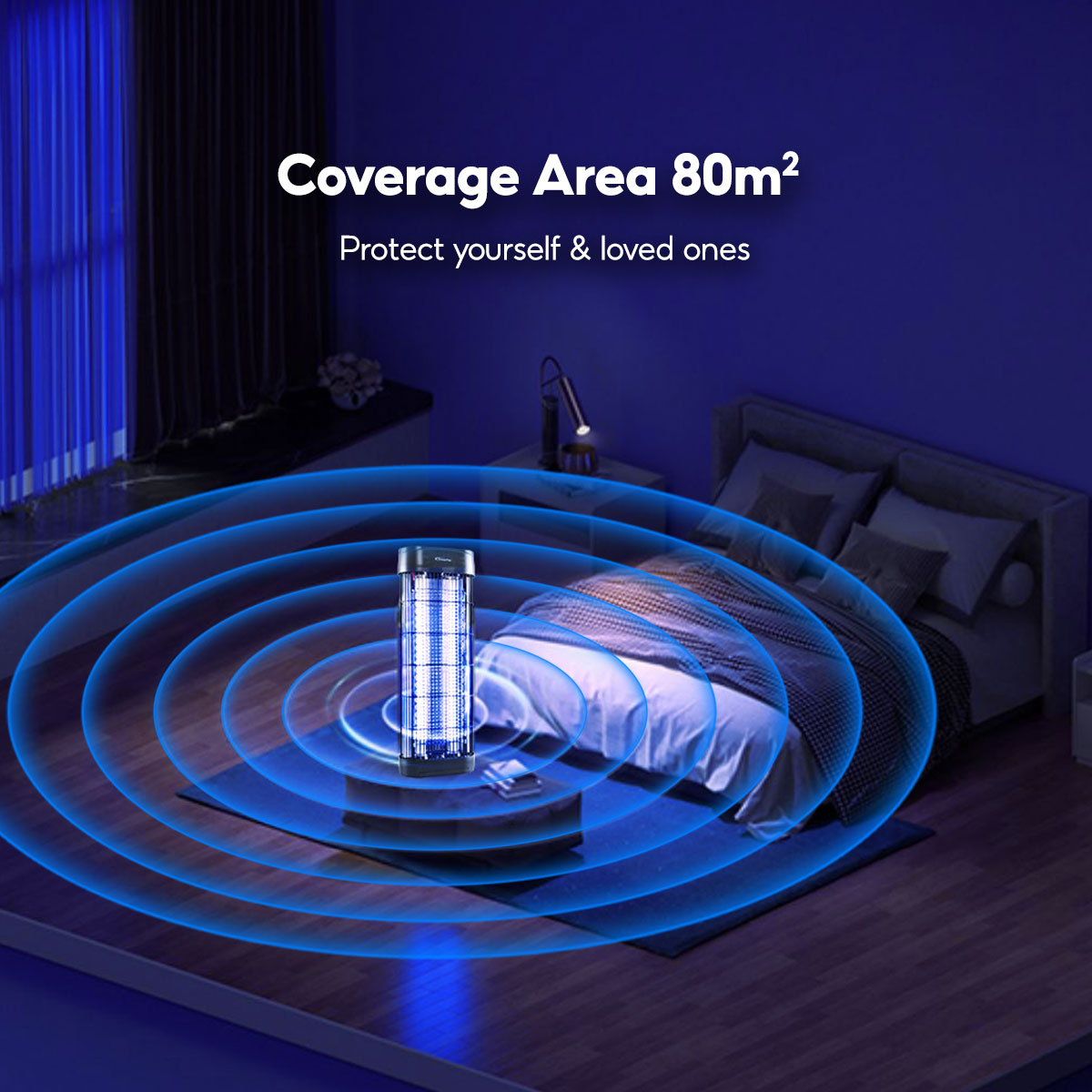 PowerPac Mosquito killer Lamp. Mosquito Repellent. Power strike (PP2237)