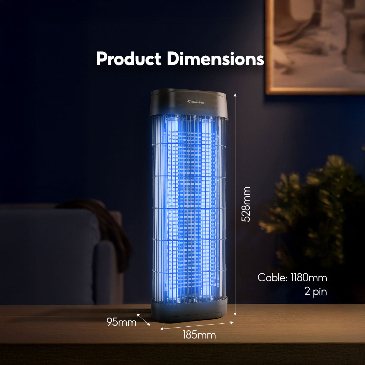 PowerPac Mosquito killer Lamp. Mosquito Repellent. Power strike (PP2237)
