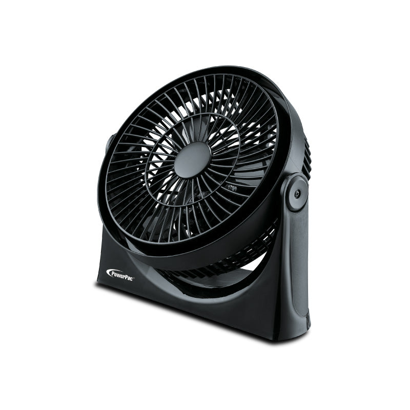 PowerPac 9 Air Circulator Fan – High Velocity. Powerful Airflow. Adjustable Tilt. Thermal Fuse Protection. 3-Speed. black. PP2809