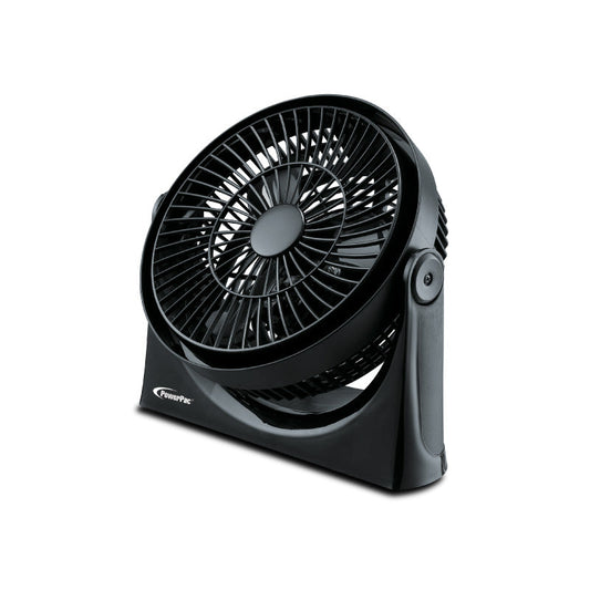 PowerPac 9 Air Circulator Fan – High Velocity. Powerful Airflow. Adjustable Tilt. Thermal Fuse Protection. 3-Speed. black. PP2809
