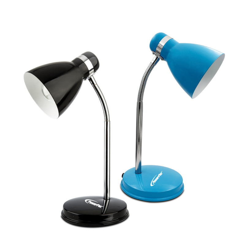 PowerPac LED Desk Lamp. children learning Table Lamp (PP3007) Black