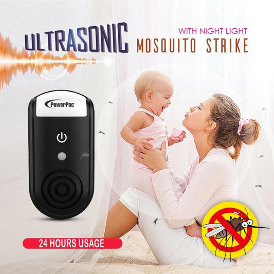 PowerPac Ultrasonic insect Repellent Insect Killers Mosquito Killer with night light (PP306)