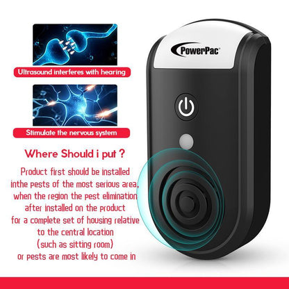PowerPac Ultrasonic insect Repellent Insect Killers Mosquito Killer with night light (PP306)