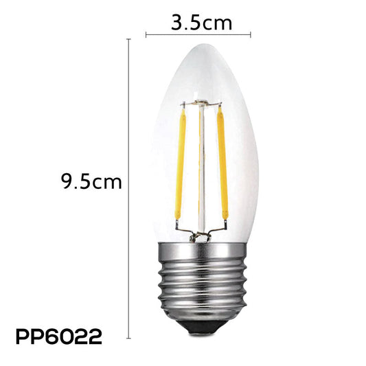 PowerPac LED Bulb. Candle Bulb. LED Light 2W E27 Warm White (PP6022)