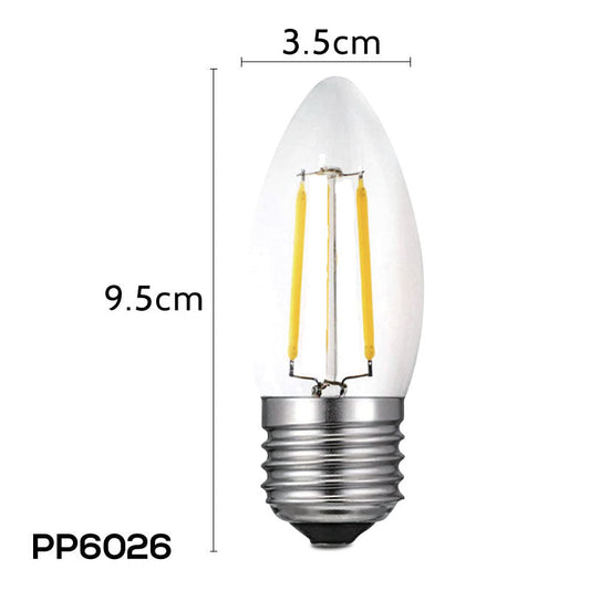 PowerPac LED Bulb. Candle Bulb. LED Light 6W E27 Warm White (PP6026)