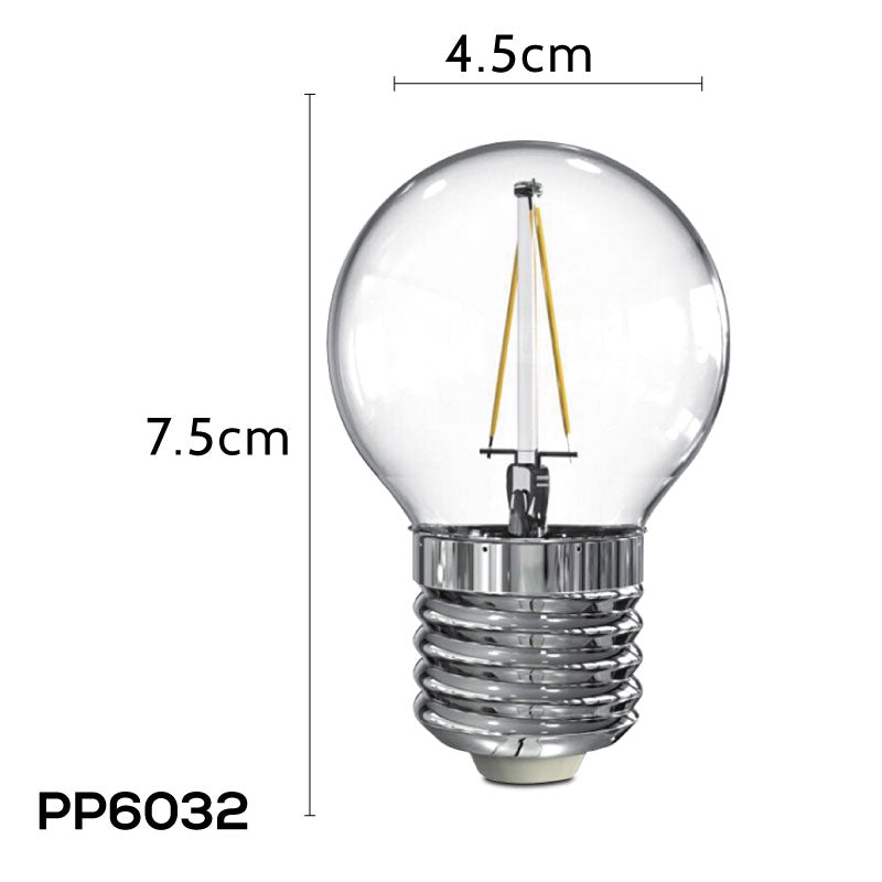 PowerPac LED Bulb. Ping Pong Bulb. LED Bulb 2W E27 Warm White (PP6032)