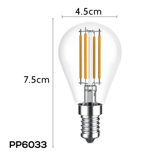 PowerPac LED Bulb. Ping Pong Bulb. LED Light 4W E14 Warm White (PP6033)