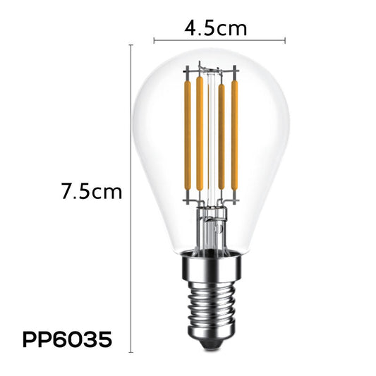 PowerPac LED Bulb. Ping Pong Bulb. LED Light 6W E14 Warm White (PP6035)