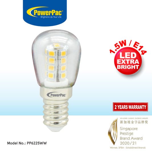 PowerPac LED Bulb. Pygmy Bulb 1.5W E14 Day Light (PP6225)