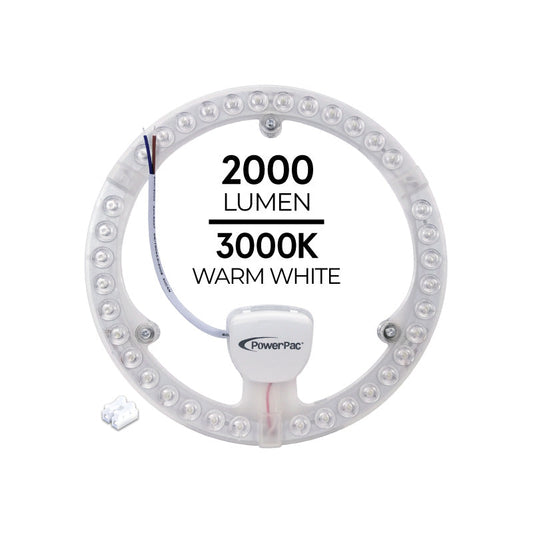 PowerPac LED Ceiling Lamp. Round Light. Circular Tube  24 Watts Warm white (PPC240WW)