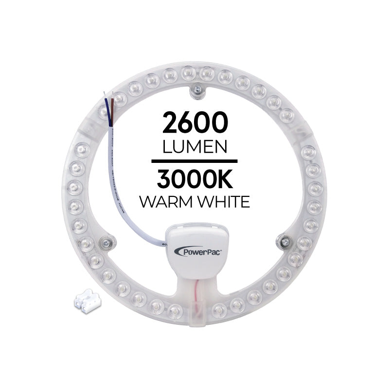 PowerPac LED Ceiling Lamp. Round Light. Circular Tube 36 Watts Warm white (PPC360WW)