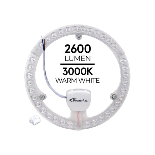 PowerPac LED Ceiling Lamp. Round Light. Circular Tube 36 Watts Warm white (PPC360WW)