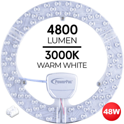 PowerPac LED Ceiling light Ceiling Lamp. Round Light 47 Watts Warm white (PPC470WW)
