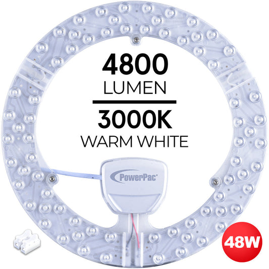PowerPac LED Ceiling light Ceiling Lamp. Round Light 47 Watts Warm white (PPC470WW)