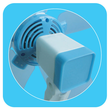 PowerPac 6 Clip/Table/Wall Fan – 5 Flexible Blades. Strong Airflow. Adjustable Tilt. PPC603A