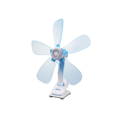 PowerPac 6 Clip/Table/Wall Fan – 5 Flexible Blades. Strong Airflow. Adjustable Tilt. PPC603A
