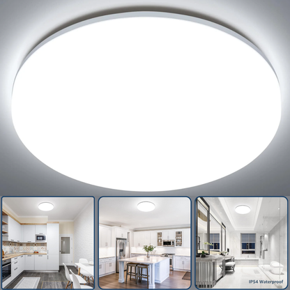 36W Modern Flush Ceiling lights. 4200LM 4000K Natural White. 240W Equivalent. Waterproof IP44 Modern Flush Ceiling Lights for Living Room.Bedroom. Kitchen. Bathroom. Porch