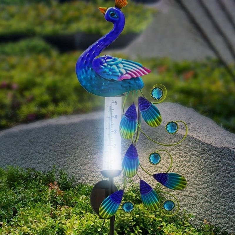 Paon solaire Pluviomètre