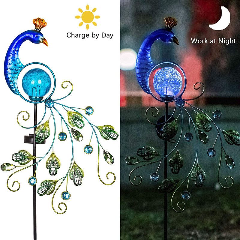 Paon solaire jardin