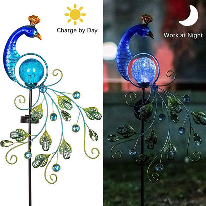 Paon solaire jardin