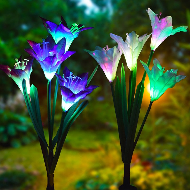 Piquet solaire jardin Lys de jardin