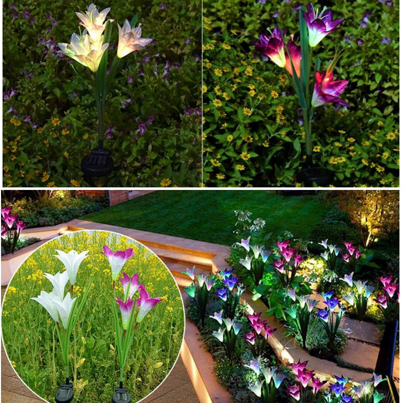 Piquet solaire jardin Lys de jardin