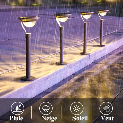 Luminaire extérieur solaire design pour aller (2 en 1)