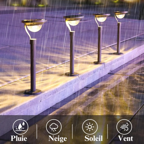 Luminaire extérieur solaire design pour aller (2 en 1)