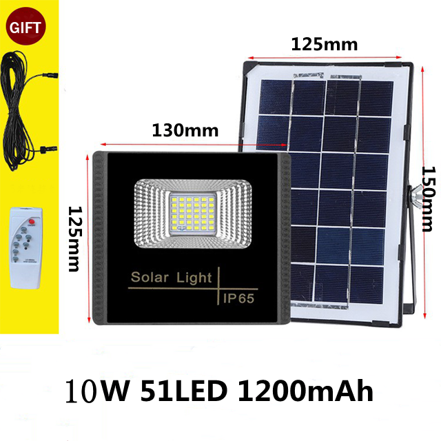 Projecteur solaire Spot LED 50 Watts (Télécommande)