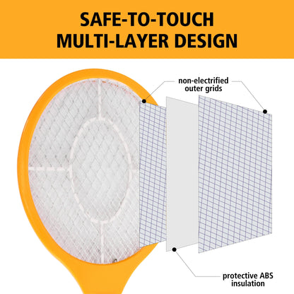 Bite Shield Racket Zapper | Electronic Insect Killer | Indoor/Outdoor