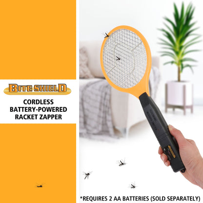 Bite Shield Racket Zapper | Electronic Insect Killer | Indoor/Outdoor