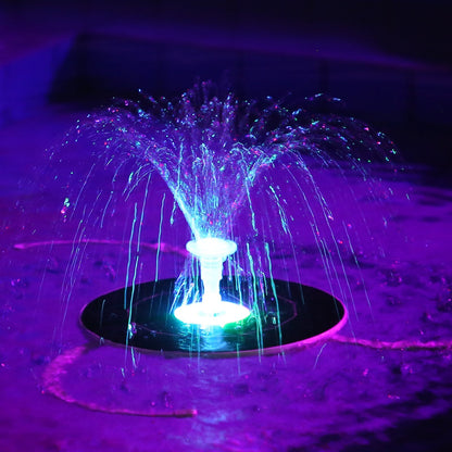 AISITIN 5.5W LED Solar Fountain - Solar Water Fountains with 3000mAh Battery 6 Nozzles. for Bird Bath. Garden and Outdoor.etc.
