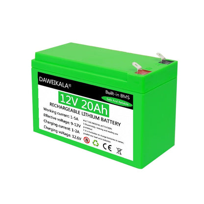12V Battery 18650 Battery Pack 18650 lithium battery recharable battery Solar storage Battery Electric lighting Outdoor battery