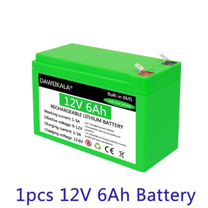 New outdoor rechargeable lithium battery. solar battery. electric lighting. 18650 lithium battery. 12V. 18650+freight free