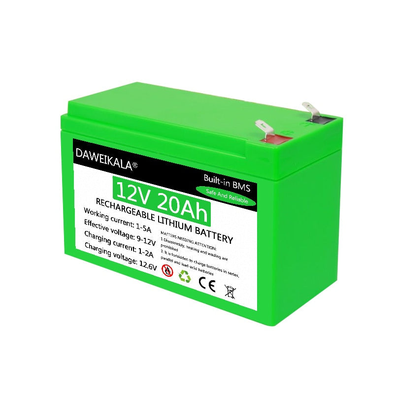 12V Battery 18650 Battery Pack 18650 lithium battery recharable battery Solar storage Battery Electric lighting Outdoor battery