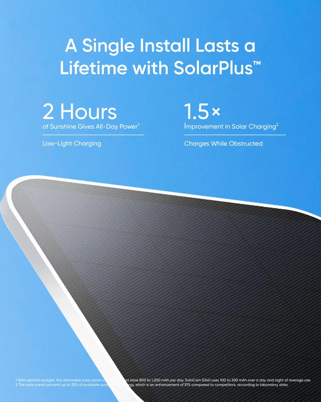Eufy S340 SoloCam - Solar Security Camera Wireless Outdoor Camera 360° Surveillance No Blind Spots 2.4 GHz Wi-Fi No Monthly Fee