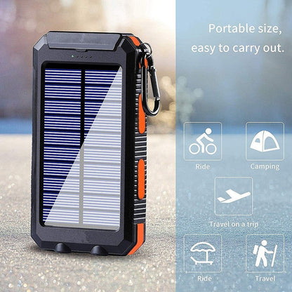 80000mAh Portable Solar Power Bank External Battery Charging Poverbank External Battery Charger LED Light for All Smartphones