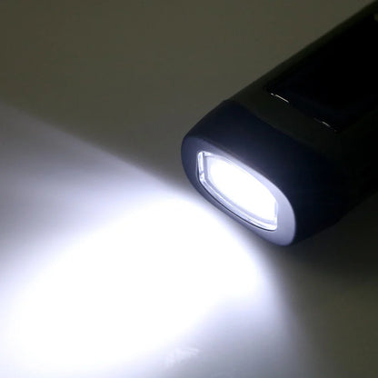 LED Flashlight Solar Flashlight For Fishing Boating Hiking Survival Gear Power Bank Rechargeable Emergency Hand Crank Dynamo