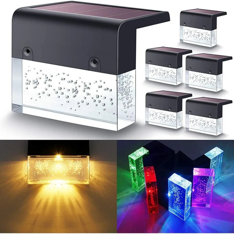 RGB LED Solar Step Light / Fence Light