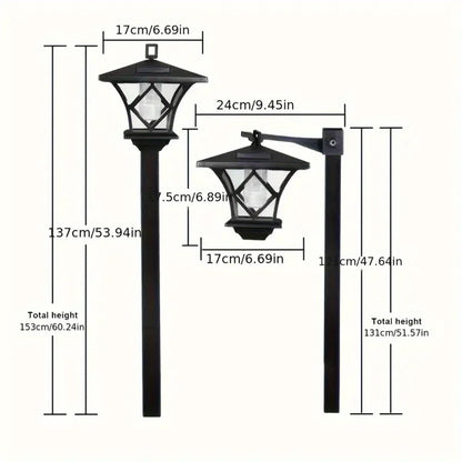 Solar Lamp Post Vintage Street Lights