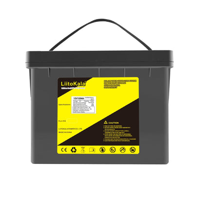 LiitoKala 12V 120Ah LiFePO4 Battery 12.8V Power For RV Campers Golf Cart Off-Road Off-grid Solar Wind .QC3.0 Type-C USB output