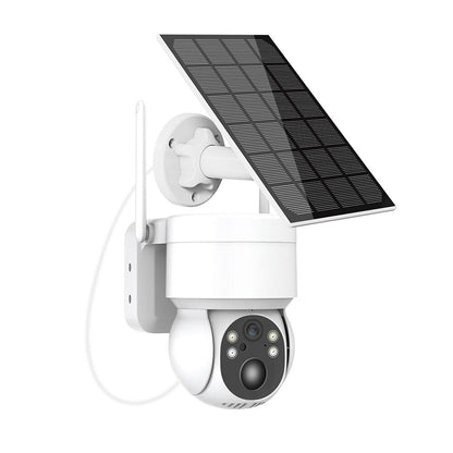 Solar PTZ Camera Wifi Outdoor 1080P PIR Human Detection Wireless Surveillance IP Cameras with Solar Panel 7800mAh Recharge Batte
