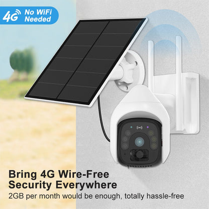 HFWVISION  BS9  4G Ptz Camera - 3MP Battery Camera with 5W Solar Panels 18000mAh Battery 4G SIM Card Surveillance Cctv Outdoor Security Protection