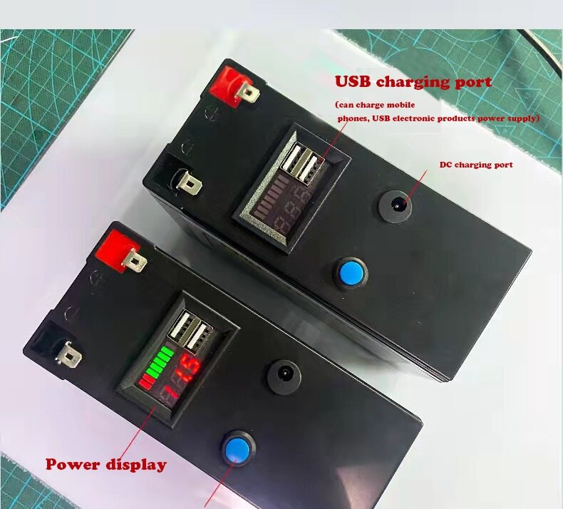 12V Battery 50Ah 18650 lithium battery pack Rechargeable battery for solar energy electric vehicle battery+12.6v3A charger