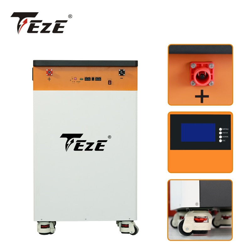 Pay by Installment 48V 15KWh 300Ah LifePo4 Battery PowerWall Home Storage Batteri Built-in BMS System Bateria Solar Backup Power
