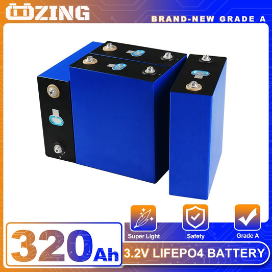 GRADE A 3.2V Lifepo4 320Ah Battery BRAND NEW Deep 6000 Cycles Rechargeable Batteri Pack DIY Vans RV Boats Golf Carts Solar Cells