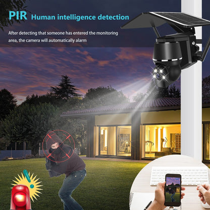 4G 5MP Outdoor Solar Panel Camara - Vigilancia WiFi Surveillance Camera Security Protection CCTV 360 PTZ Motion Detection Smart