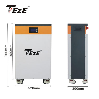 Pay by Installment 48V 15KWh 300Ah LifePo4 Battery PowerWall Home Storage Batteri Built-in BMS System Bateria Solar Backup Power
