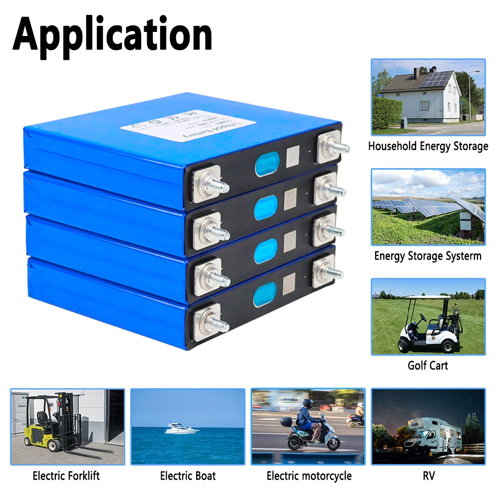4/8pcs 3.2V 240Ah 200Ah 150Ah 100Ah LiFePO4 Lithium Iron Phosphate Battery Pack For 12V Solar Storage Cells EU 7 Days Delivery