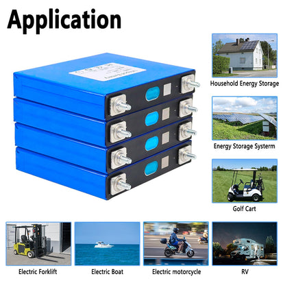 4/8pcs 3.2V 240Ah 200Ah 150Ah 100Ah LiFePO4 Lithium Iron Phosphate Battery Pack For 12V Solar Storage Cells EU 7 Days Delivery